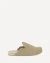 Prada Suede Leather Sabots