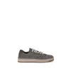 Prada Sneakers Downtown In Re-nylon And Gray Suede Men In Gray