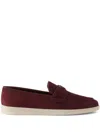 Prada Loafer Aus Wildleder In Brown