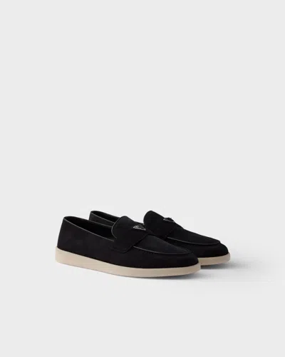 PRADA SUEDE LOAFERS