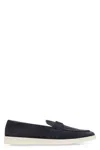 Prada Suede Loafers In Blue