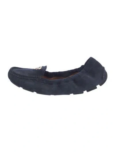 Pre-owned Prada Suede Loafers In Blue