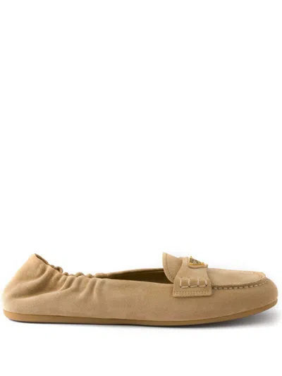 PRADA SUEDE LOAFERS