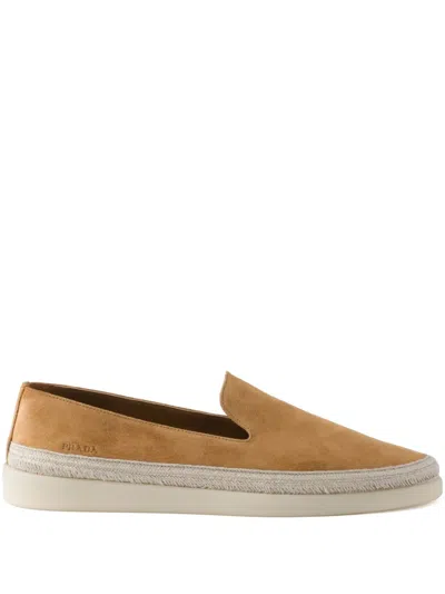 PRADA SUEDE LOAFERS
