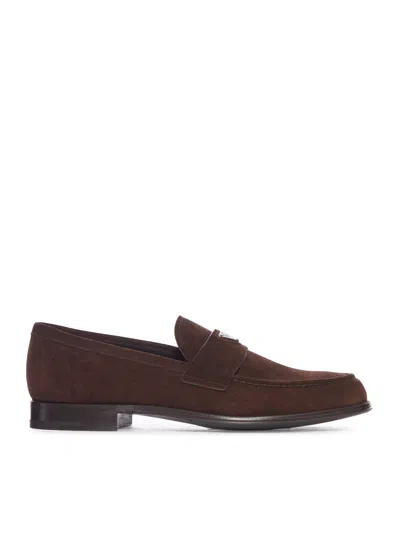 PRADA SUEDE LOAFERS