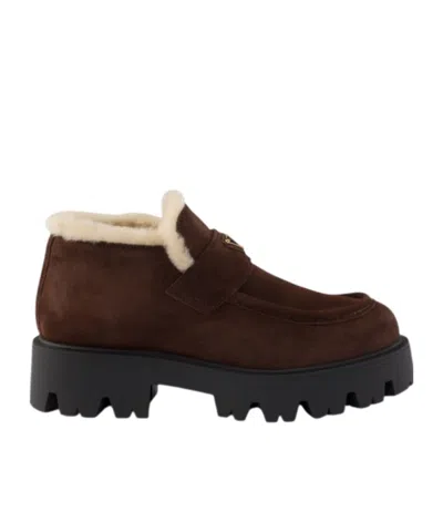 PRADA SUEDE LOAFERS
