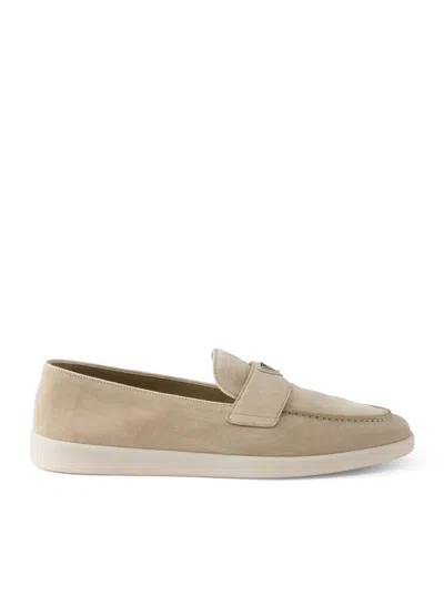 PRADA SUEDE LOAFERS