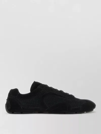 Prada Black Suede And Mesh Montecarlo Re-edition 2005 Sneakers