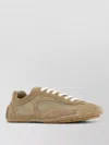 Prada Suede Mesh Montecarlo Sneakers Rubber Sole In Brown