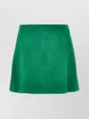 Prada Suede Mini Skirt With Button Detailing