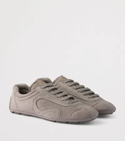 Prada Suede Montecarlo Re-edition 2005 Sneakers In Gray