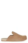 Prada Suede Leather Sabots