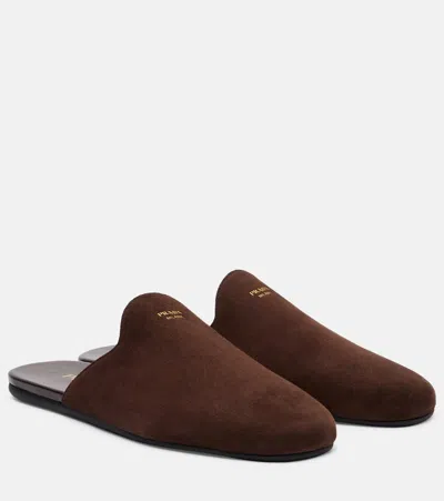 Prada Suede Mules