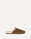 Prada Suede Mules In Brown