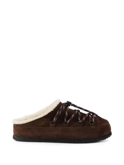 PRADA SUEDE MULES