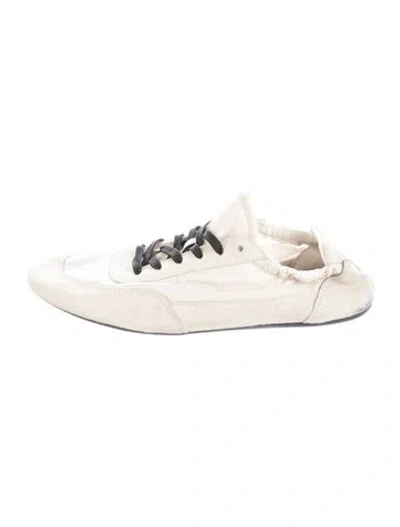 Pre-owned Prada Suede Mules In Neutral