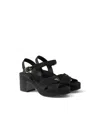 Prada Suede Platform Sandals In Black
