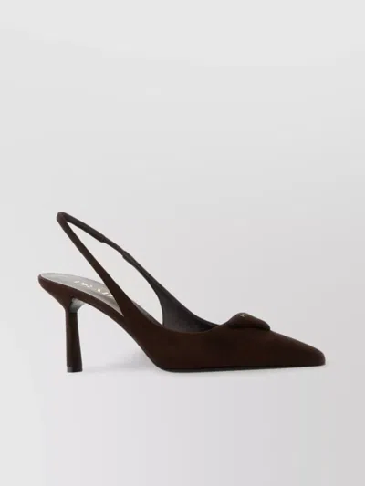 Prada Suede Pointed Toe Stiletto Heel Pumps