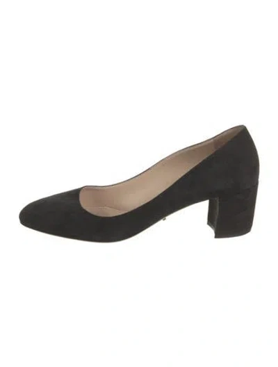 Pre-owned Prada Suede Pumps In Black