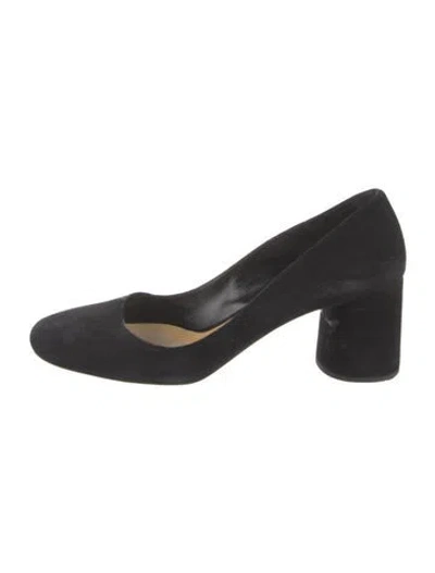 Pre-owned Prada Suede Pumps In Black