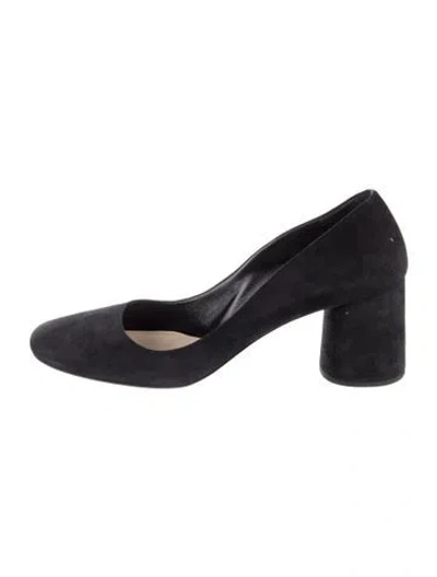 Pre-owned Prada Suede Pumps In Black