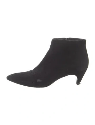 Pre-owned Prada Suede Pumps In Black