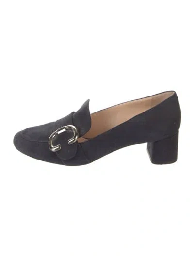 Pre-owned Prada Suede Pumps In Blue