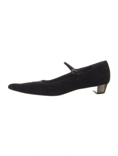 Pre-owned Prada Suede Pumps In Blue