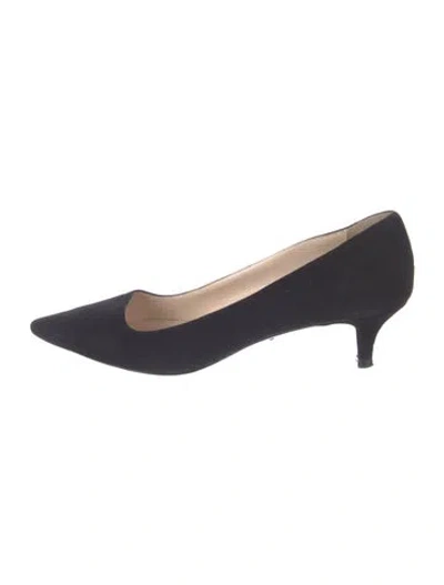 Pre-owned Prada Suede Pumps In Blue