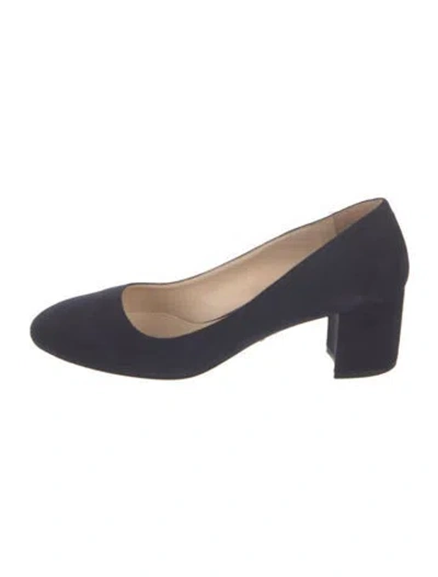 Pre-owned Prada Suede Pumps In Blue
