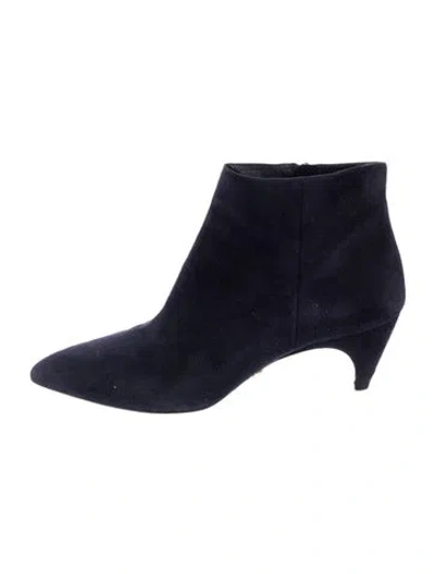 Pre-owned Prada Suede Pumps In Blue