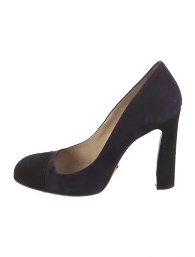Pre-owned Prada Suede Pumps In Multi