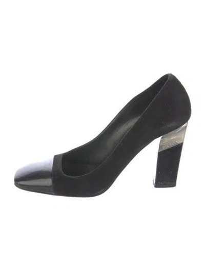 Pre-owned Prada Suede Pumps In Multi