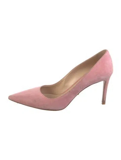 Pre-owned Prada Suede Pumps In Pink