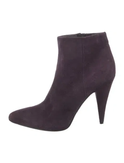 Pre-owned Prada Suede Pumps In Purple