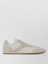 Prada Suede Renylon Sneakers Low Top Design In White