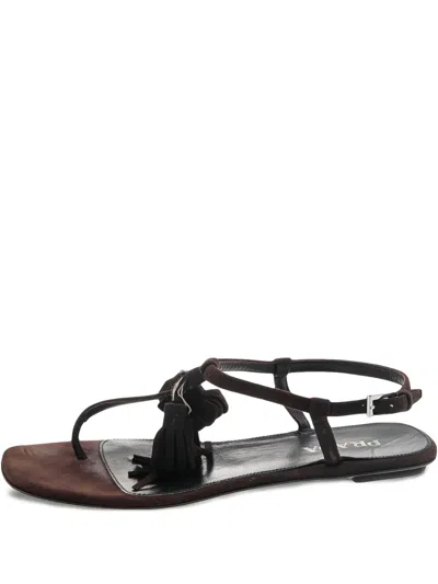 Pre-owned Prada Suede Sandals