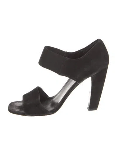 Pre-owned Prada Suede Sandals In Black