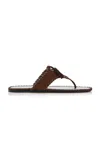 Prada Suede Sandals In Brown