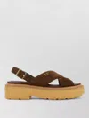 Prada Suede Sandals In Multi