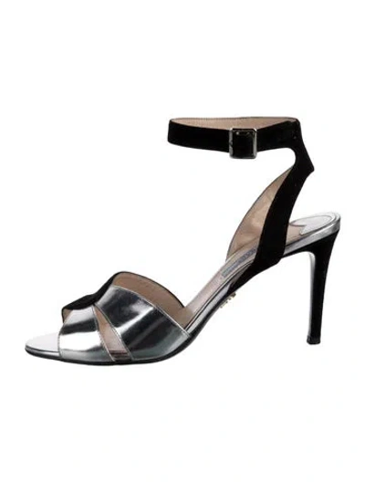 Pre-owned Prada Suede Sandals In Multi