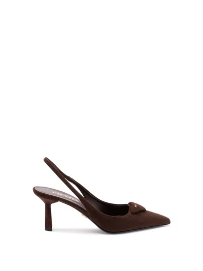 PRADA SUEDE SLINGBACK PUMPS