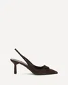 Prada Suede Slingback Pumps