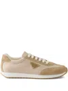 Prada Drill Fabric And Suede Sneakers
