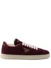 Prada Suede Sneakers In 红色