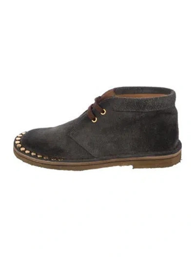 Pre-owned Prada Suede Sneakers In Black