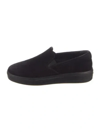 Pre-owned Prada Suede Sneakers In Blue