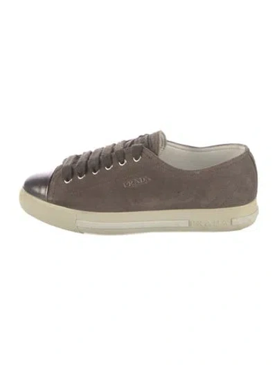 Pre-owned Prada Suede Sneakers In Multi
