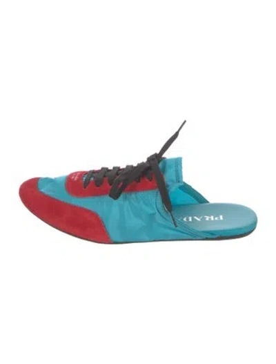 Pre-owned Prada Suede Sneakers In Multi
