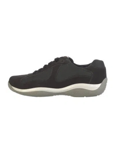 Pre-owned Prada Suede Sneakers In Multi